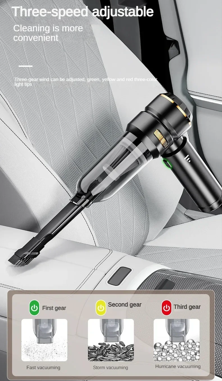 2-in-1 Portable Car Vacuum