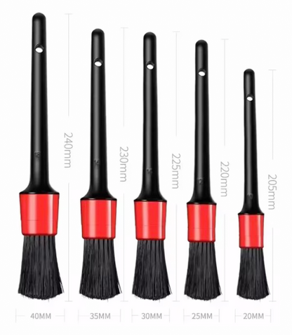 Interior Detailing Brushes - 5 Pack